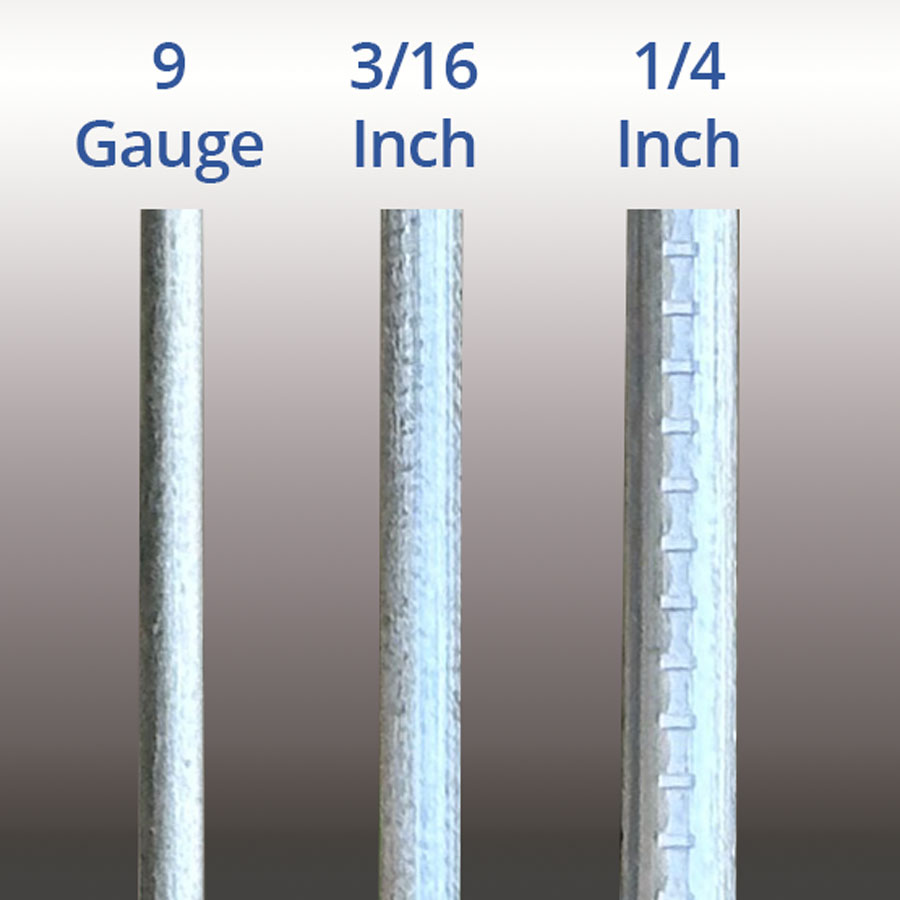 3/16  Base Rod 33  tall Medium Duty Coro H-Frame Step Stakes SD-CORO12D - image 3