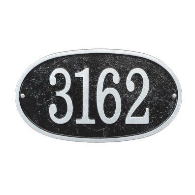 Oval House Numbers Plaque FEO1 - image 2