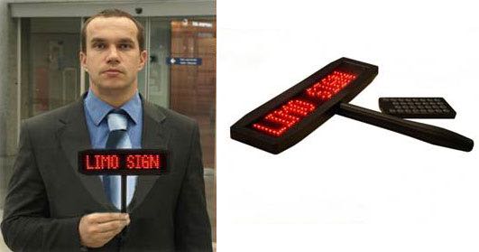 LED Programmable Holding sign with Battery Operation SSN-LIMOG2-50x7 - image 1