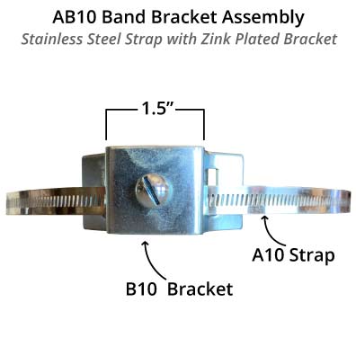 AB10 Band Bracket Assembly (sold in pairs) AB10-Kit - image 2