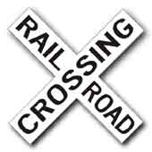Railroad Crossing sign 48 inch X9 inch  - Hi-Intensity Prismatic Reflective R15-1HIA - image 1