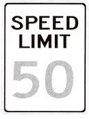 Speed Limit Signs 12 inch x18 inch -Hi Intensity / .080 inch  thick R2-1HIA5 - image 1