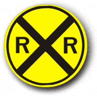 Railroad Crossing Sign - Round W10-1RA - image 1