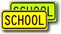 24 inch x8 inch  School on .080 Aluminum S4-3 - image 1