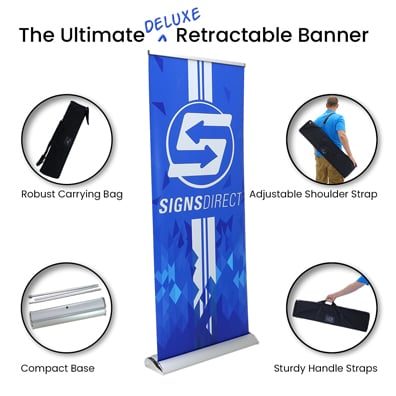 33 inch  wide luxury retractable banner stand SD-RP18-2 - image 5