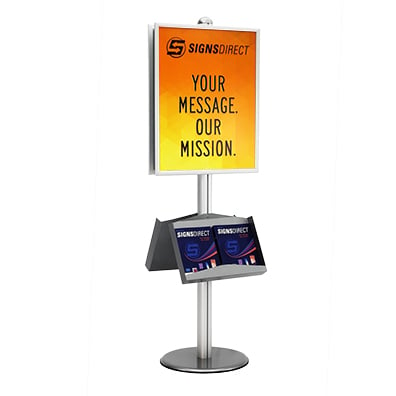 22 x28  Albion Sign Stand, 2 sided with literature Trays SD-KIT-ALB-SYSTM-2SIDE - image 4