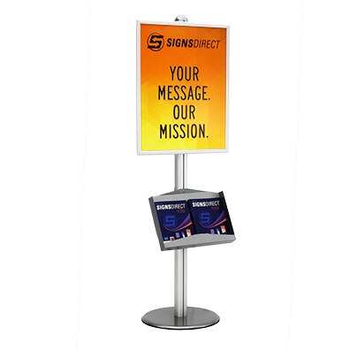 22 x28  Albion Sign Stand, 1 sided with a literature tray SD-KIT-ALB-SYSTM-1SIDE - image 4