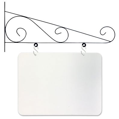 24  Hanging Sign Scroll Bracket with blank SD-SC24BB-KIT - image 1