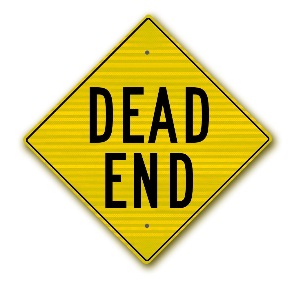 26 Metal Dead End Sign Decoration