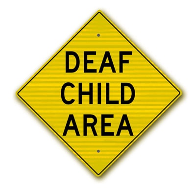 24 inch x24 inch  Deaf Child Area W16-4RA16 - image 1