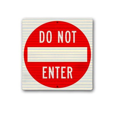 Do Not Enter (red) 30 inch x30 inch  Hi-Intensity Reflective R5-1HIA22 - image 1