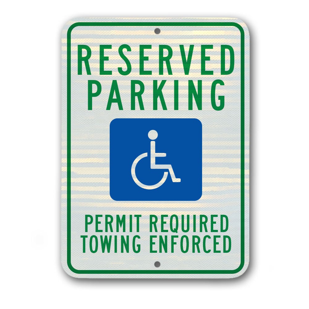 12 inch x18 inch  Arkansas Handicapped Parking Sign AR1218RA5 - image 1