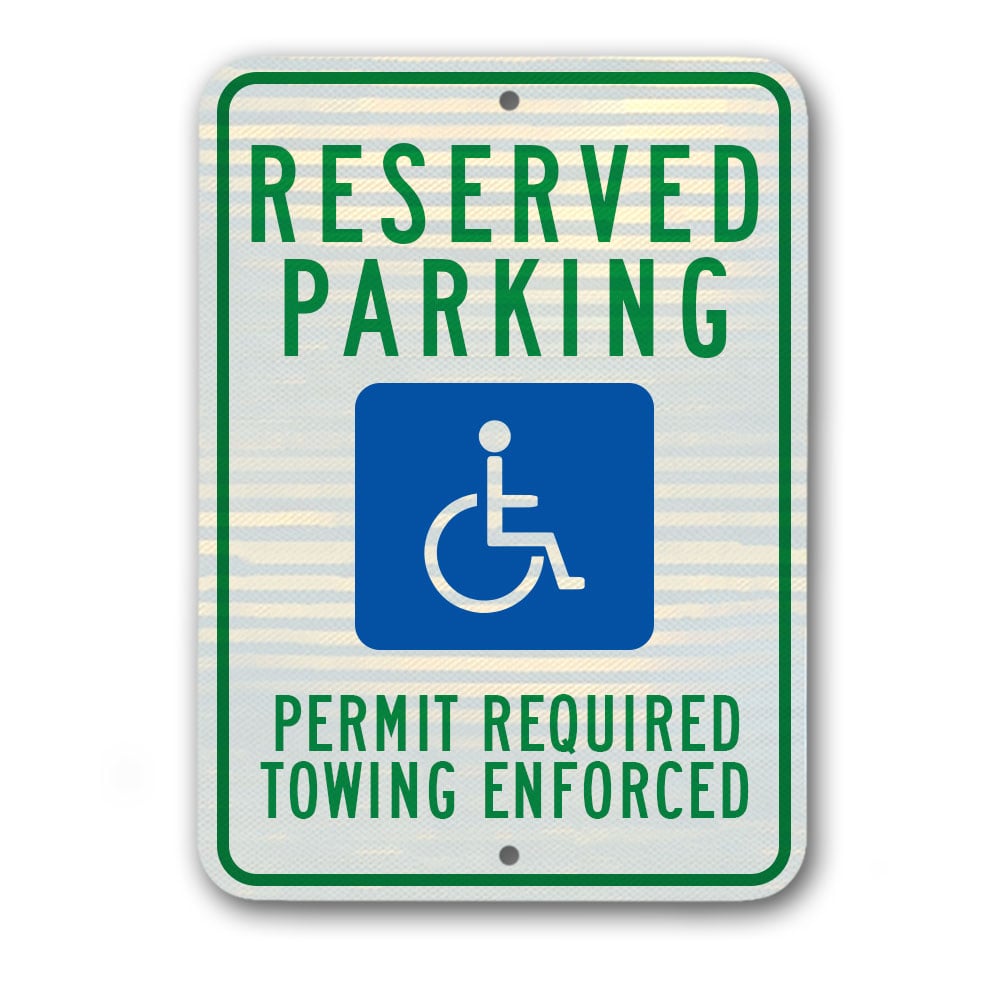 12 inch x18 inch  Arkansas Handicapped Parking Sign AR1218RA5 - image 1