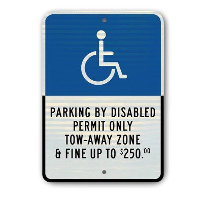 12 inch X18 inch  Florida Handicapped Parking Sign (South Florida) SD-G-61MDRA5 - image 1