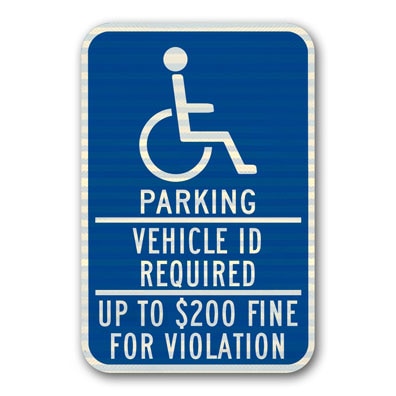 12 inch x18 inch  Sign - Minnesota / Handicapped Parking / .080 inch  thick MN1218 - image 1