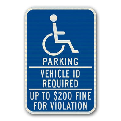 12 inch x18 inch  Sign - Minnesota / Handicapped Parking / .080 inch  thick MN1218 - image 1