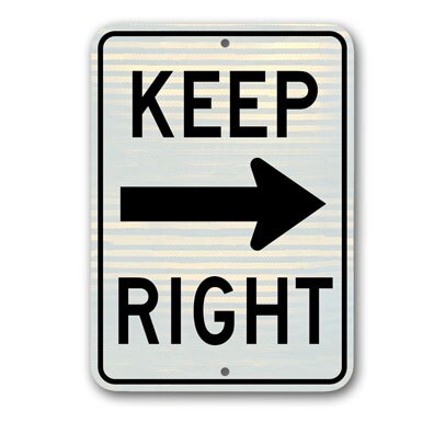 Keep Right (with Arrow) R4-7ARA9 - image 1