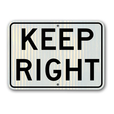 Keep Right R4-7PRA15 - image 1