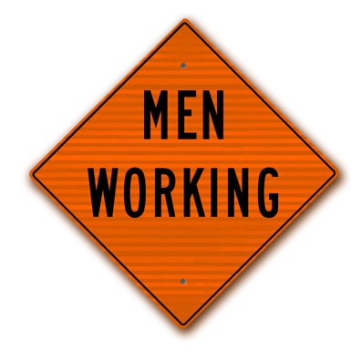 24 inch x24 inch  Men Working W21-1RA16 - image 1