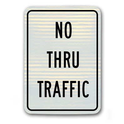 No Thru Traffic R-95RA9 - image 1