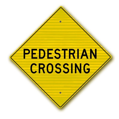 Pedestrian Crossing (No Symbol) 24 inch x24 inch W-34RA16 - image 1