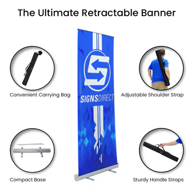 33 inch wide basic retractable banner stand SD-BASIC-ROLLUP - image 6