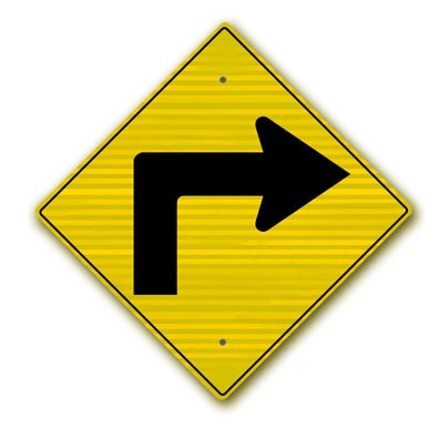 Right Turn Arrow sign W1-1RRA - image 1