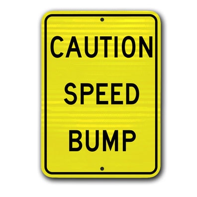 18 inch x24 inch  Caution Speed Bump G-52RA9 - image 1