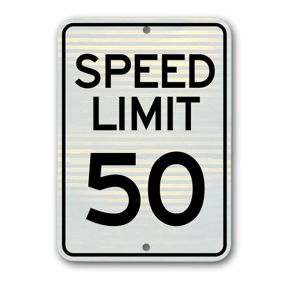 3 Sizes 3mm Metal Sign Speed Restriction Signs 
