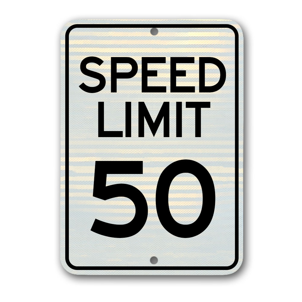 Speed Limit Signs 12 inch x18 inch  / .080 inch  thick SD-R2-1RA5-5 - image 1