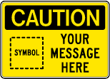 OSHA Sign - CAUTION with symbol