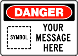 OSHA Sign - DANGER with symbol