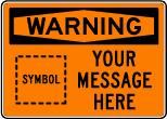 OSHA Sign - WARNING with symbol