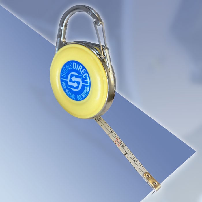 Carabiner Signs Direct Keychain Tape measure SERV-SDAS-PPC3-FREE - image 1