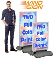 Quick Change Wind Sign with 2 Prints